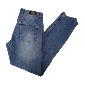 Dash Denim Slim Fit Jeans Mens Size 32 X 30 Low Rise Medium Wash Ripped Pants